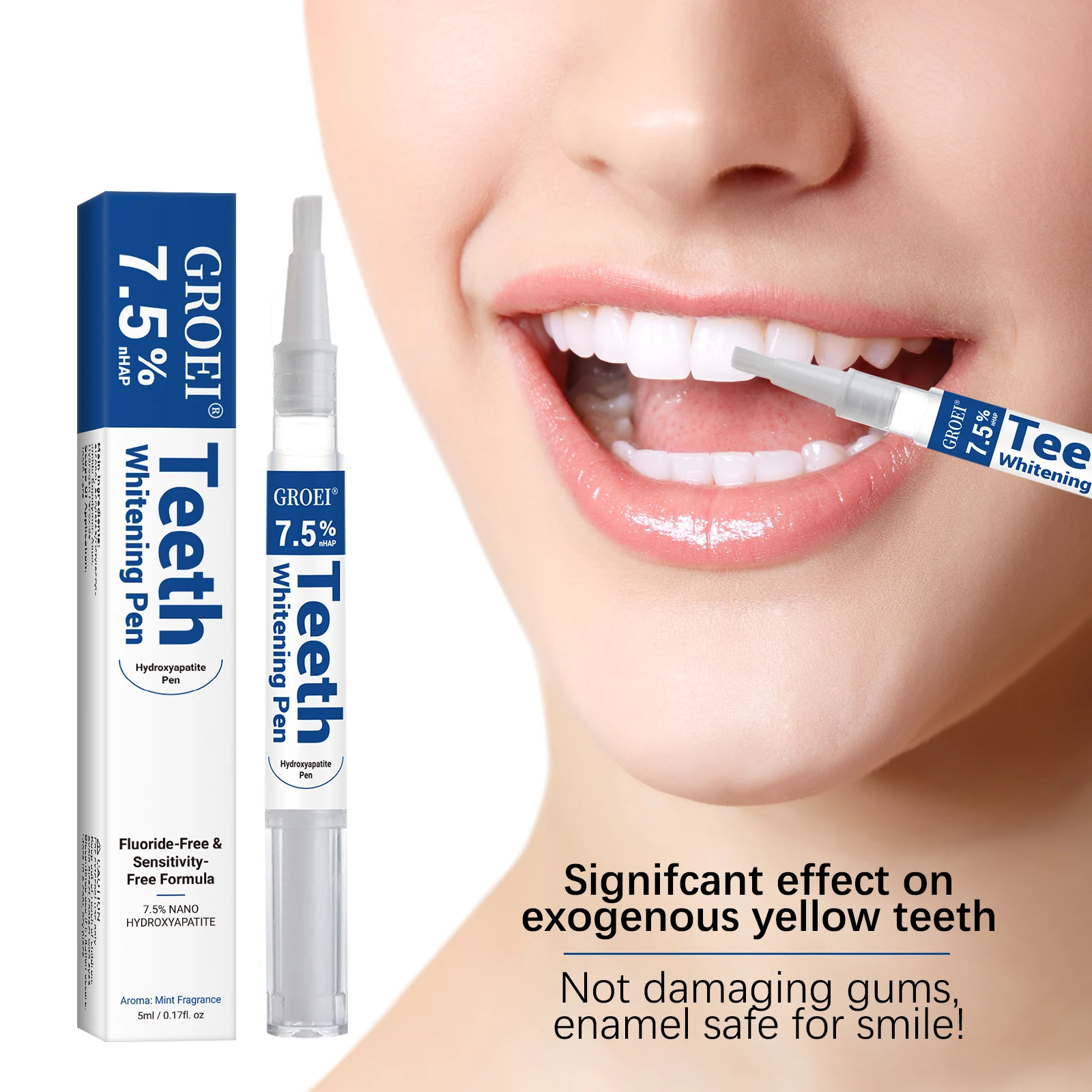 Teeth Whitening Essence - Caneta branqueadora de dente hidroxapatite, caneta