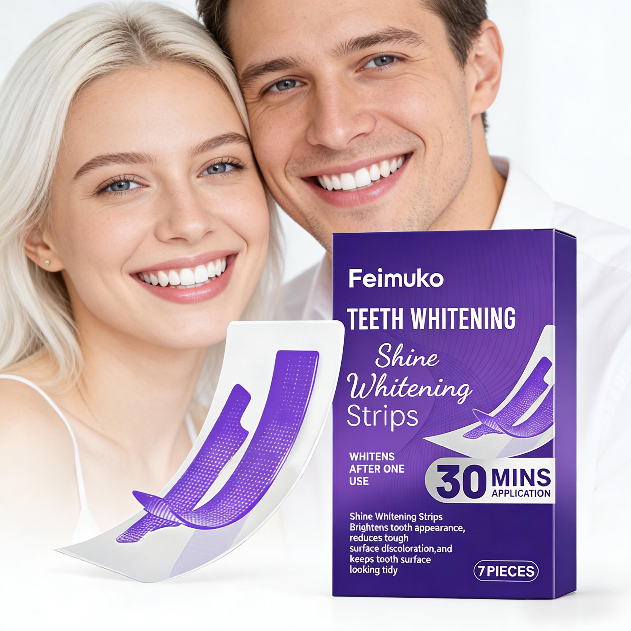 Teeth Whitening Strips Permanent - Tiras de Clareamento Dental que Reduzem