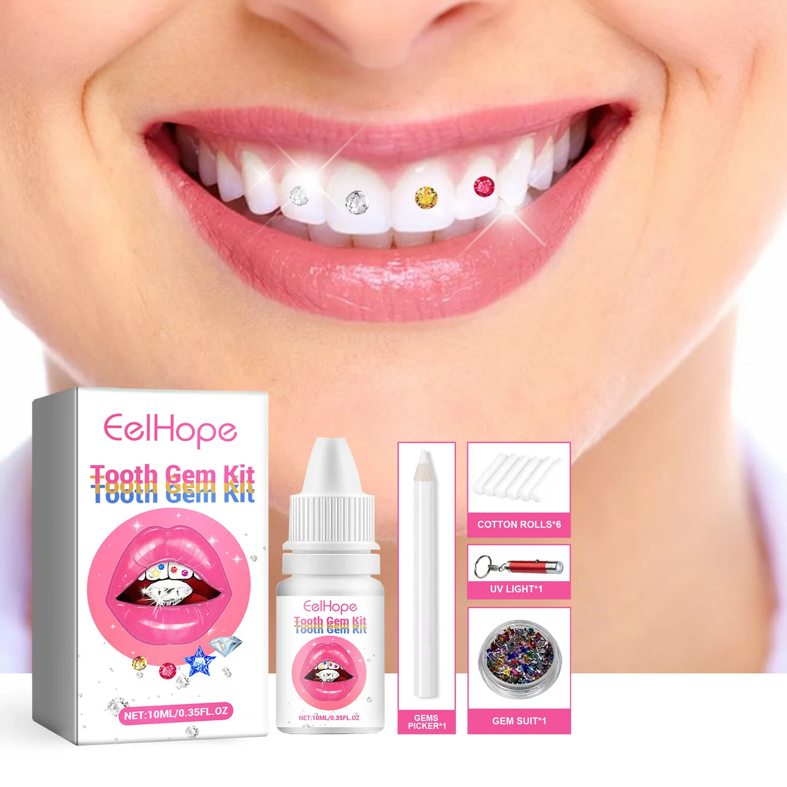 Teeth Whitening Diy - Kit de Joias Dentárias DIY: Decoração