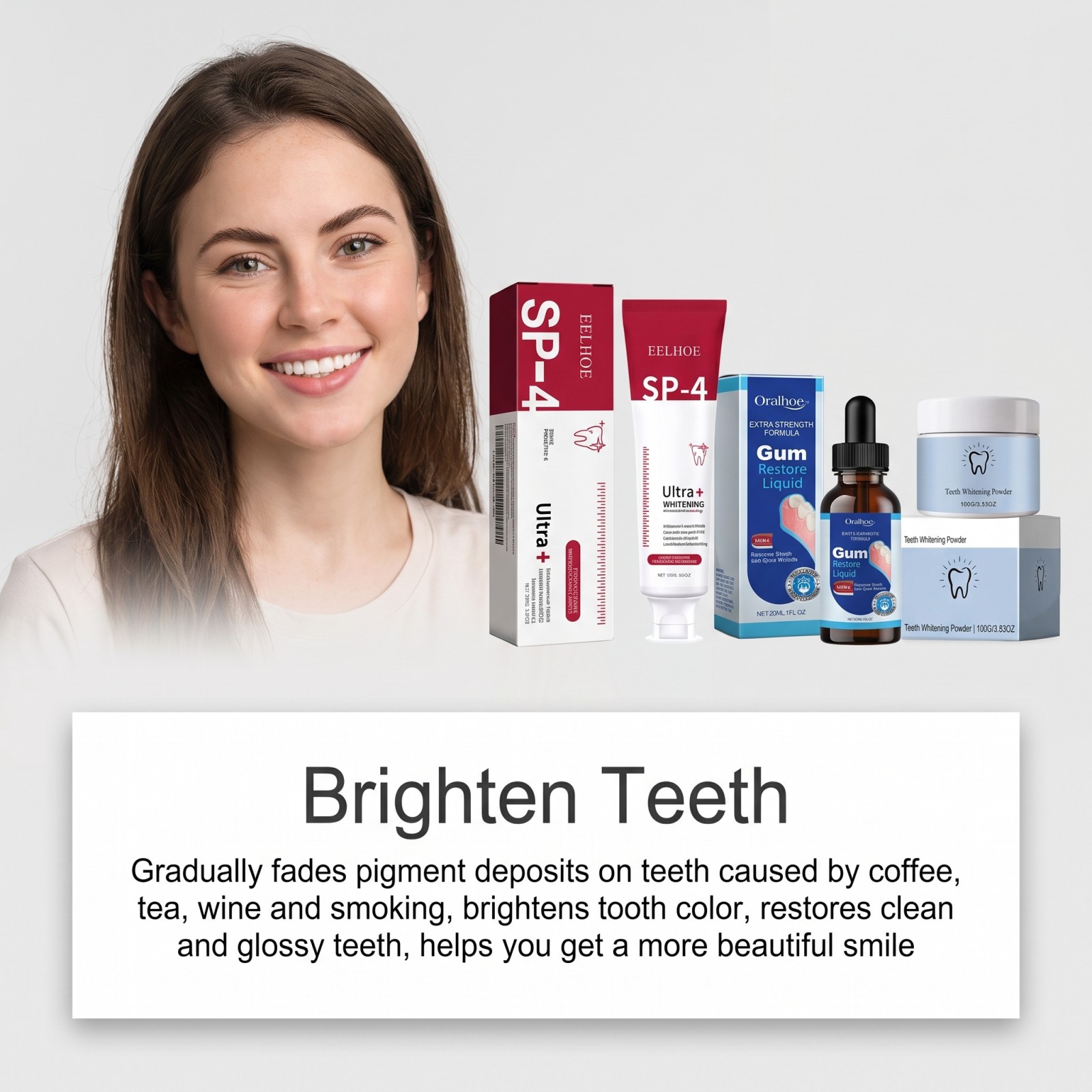 Kit de Cuidados Bucais: Pasta  - Teeth Whitening Essence avaliação e preço