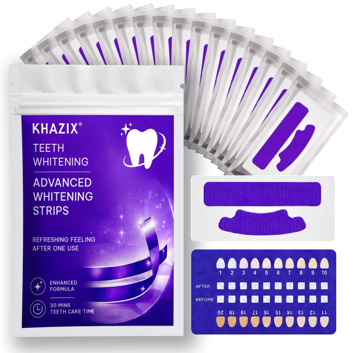 1/7 Pares de Fitas Clareadoras - Teeth Whitening Strips Permanent avaliação e preço