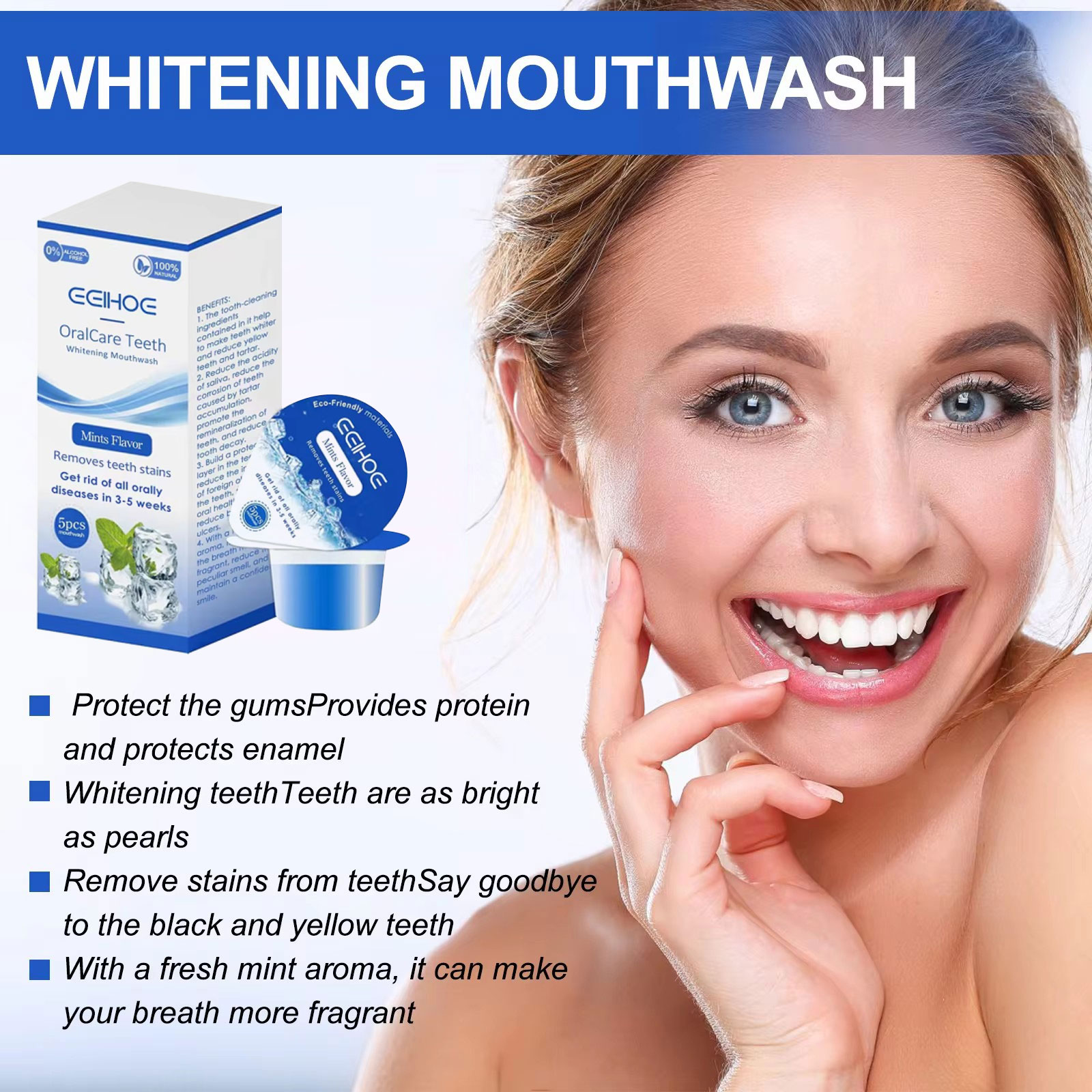 EELHOE-branqueamento lavagem b - Whitening Mouthwash avaliação e preço