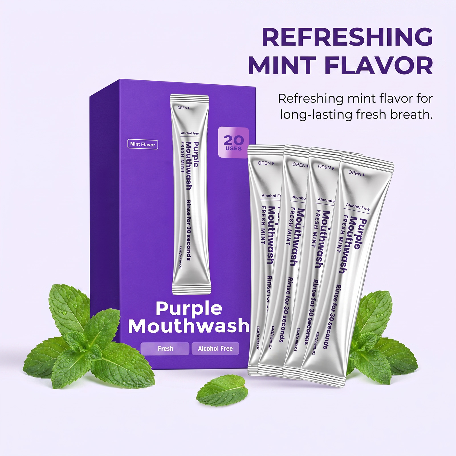 Enxaguante Bucal Roxo para Eli - Whitening Mouthwash avaliação e preço