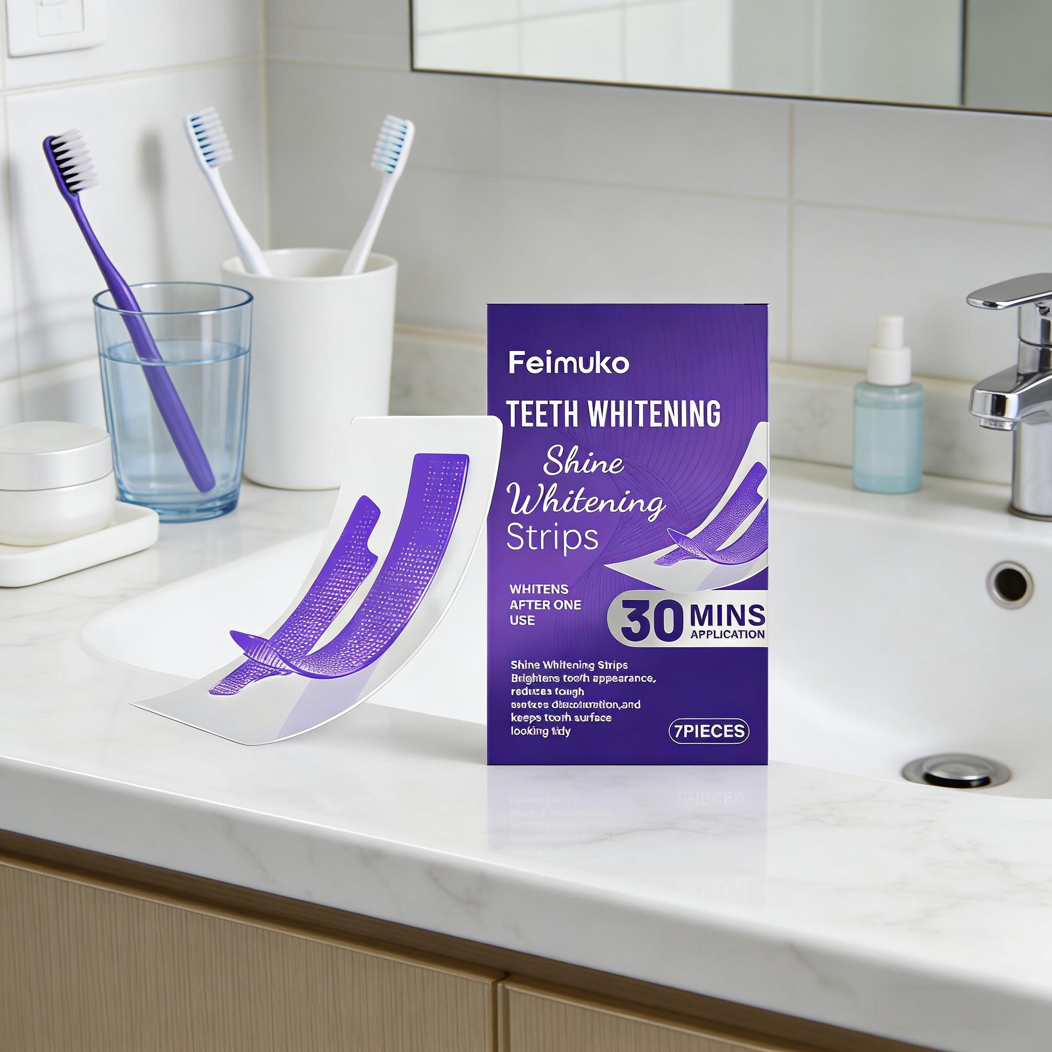 Tiras de Clareamento Dental qu - Teeth Whitening Strips Permanent avaliação e preço