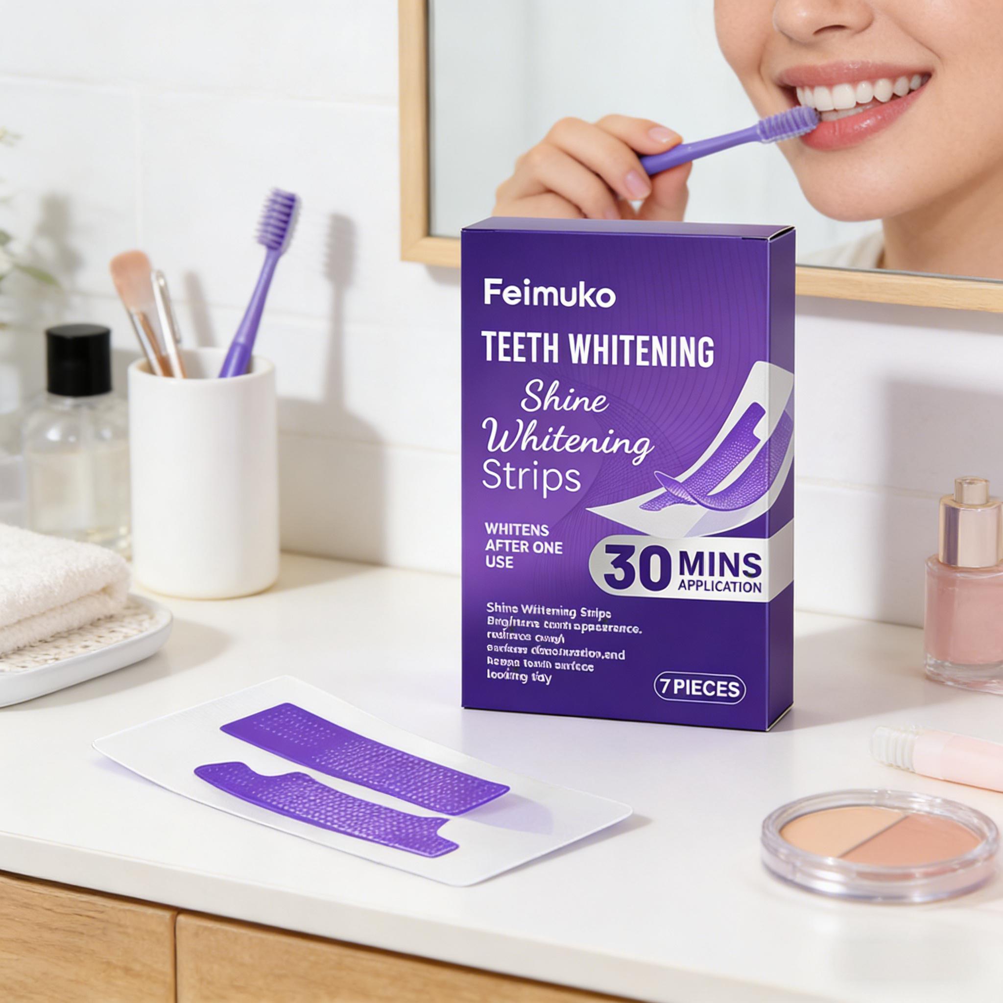 Tiras de Clareamento Dental qu - Teeth Whitening Strips Permanent avaliação e preço