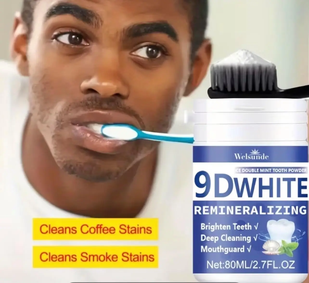 Pó Dental Remineralizante 9D c - Teeth Whitening Diy avaliação e preço