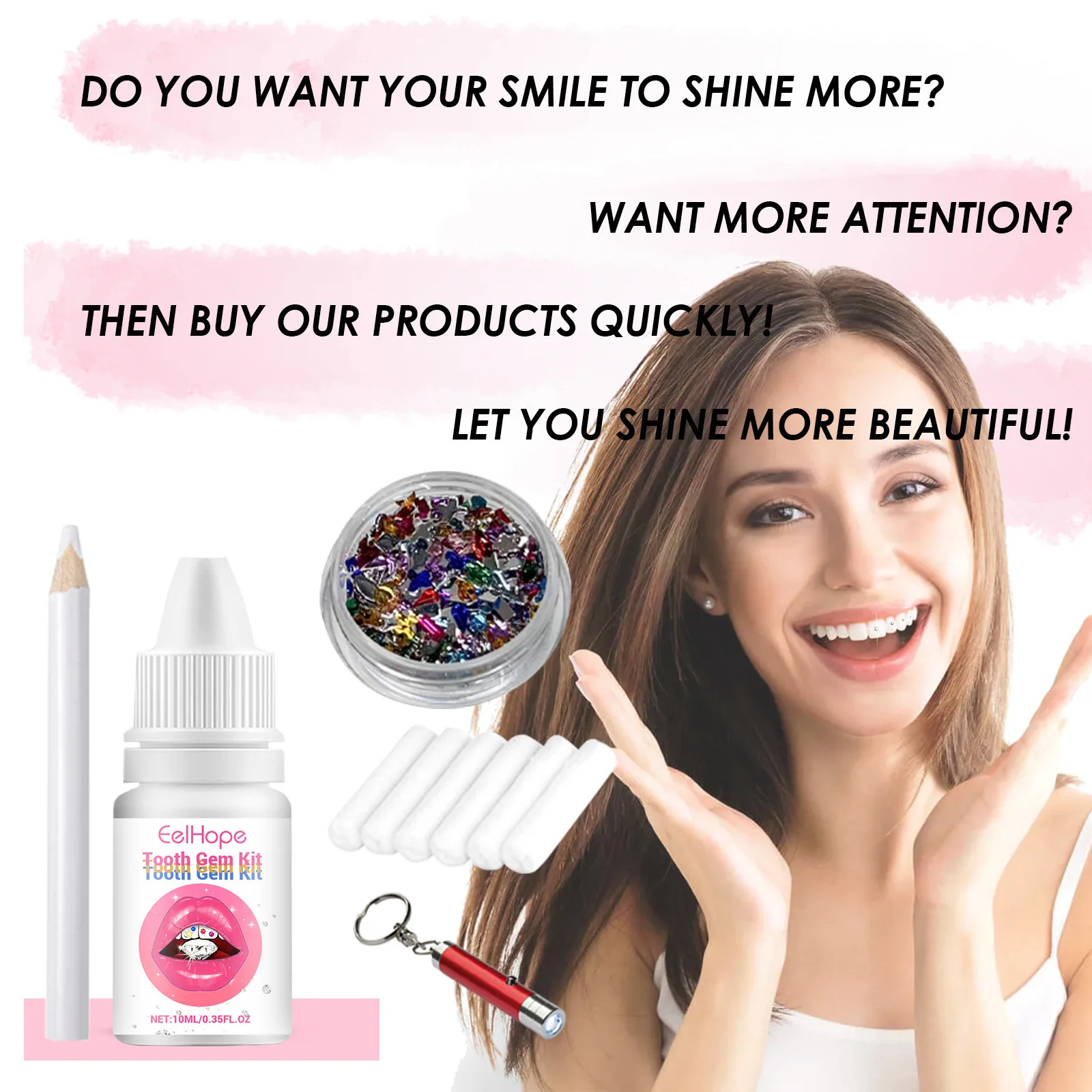 Kit de Joias Dentárias DIY: De - Teeth Whitening Diy avaliação e preço