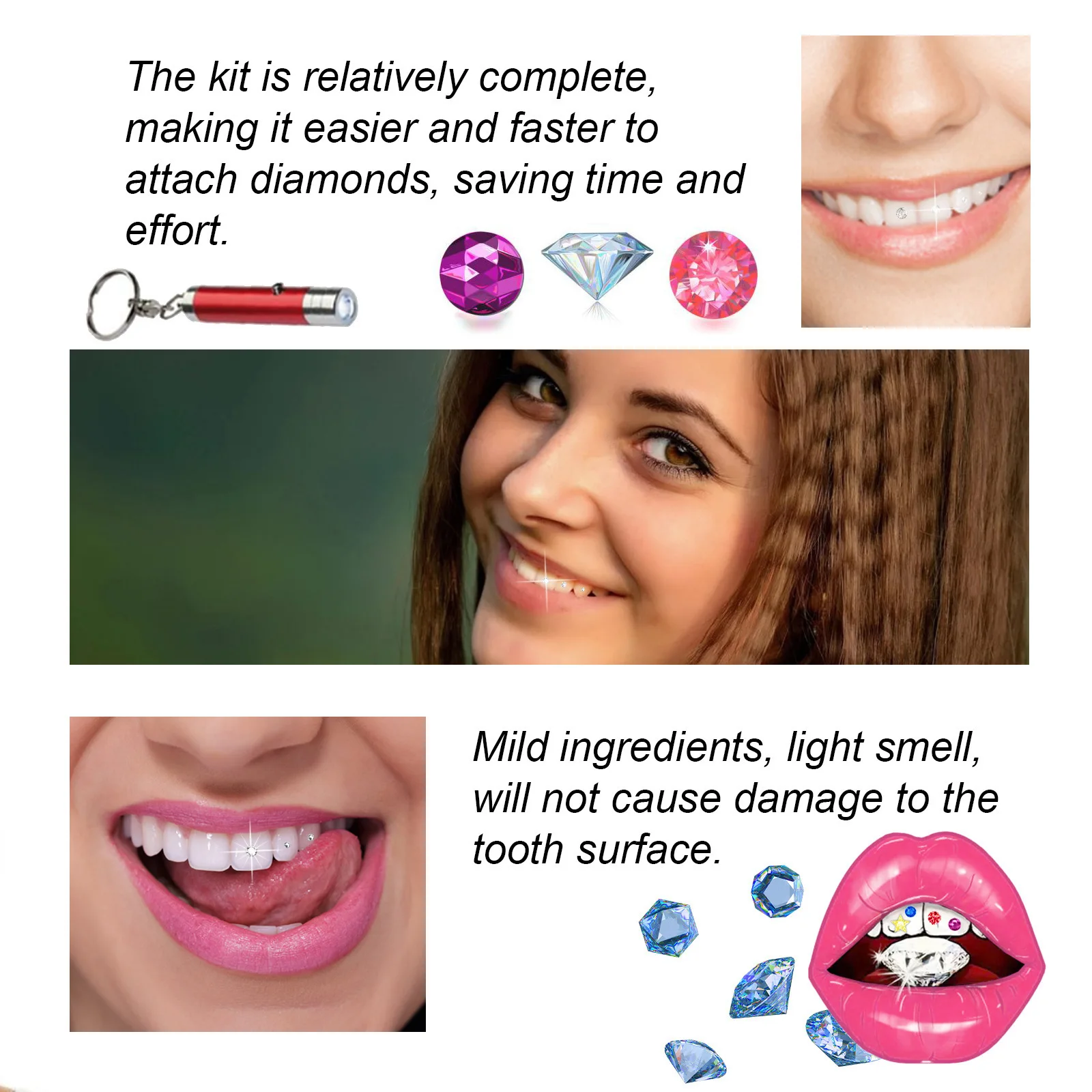 Kit de Joias Dentárias DIY: De - Teeth Whitening Diy avaliação e preço